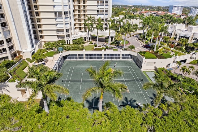 birds eye view of property