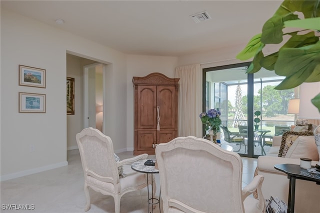 view of sitting room