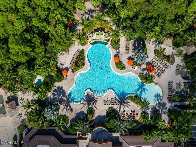 9098 Capistrano St S Unit 7103, Naples, FL 34113 - bird's eye view of a pool