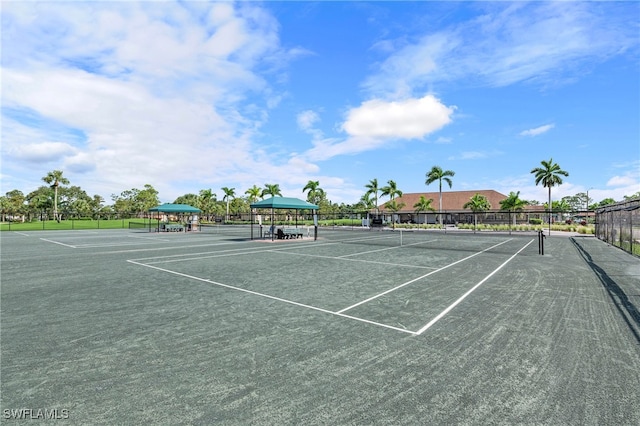 view of tennis court