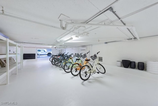 garage with bike storage