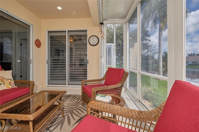 view of sunroom / solarium