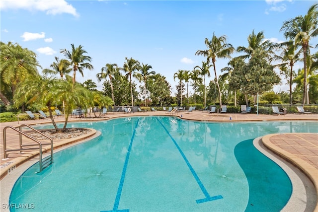 view of pool