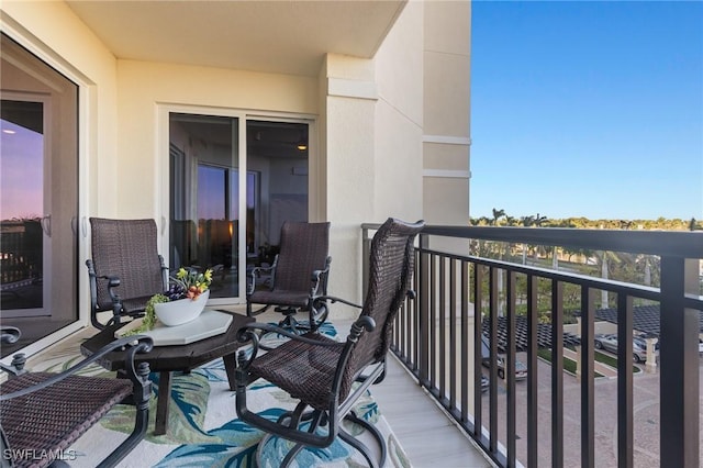 view of balcony