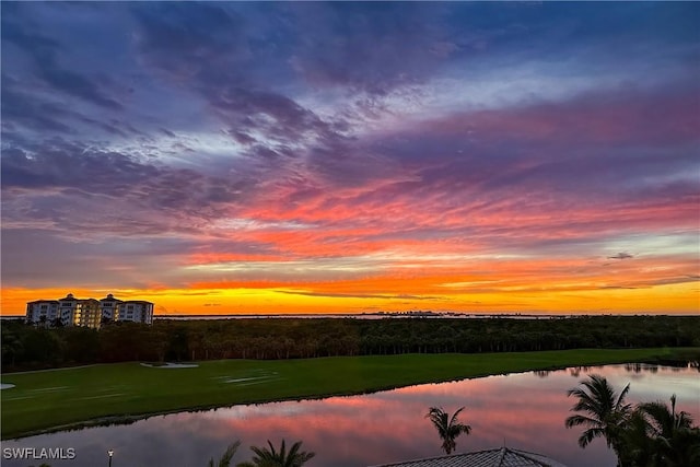 property view of water