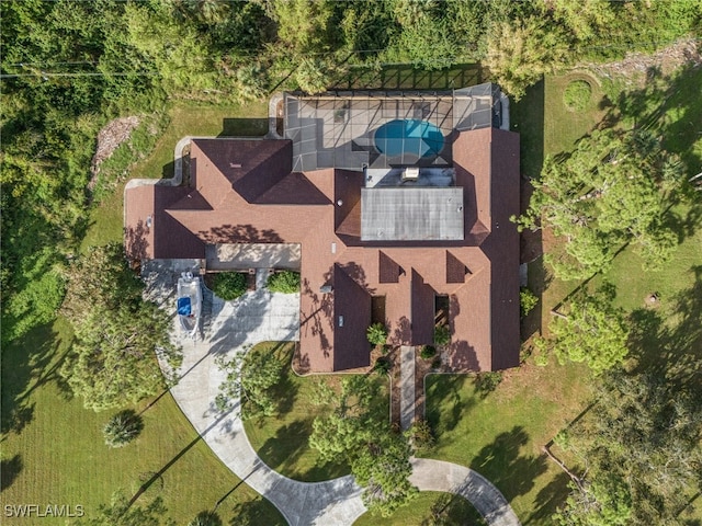 birds eye view of property