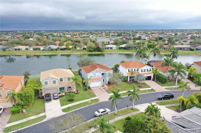 2864 Blossom Ct, Naples, FL 34120 - aerial view of residential area with a nearby body of water