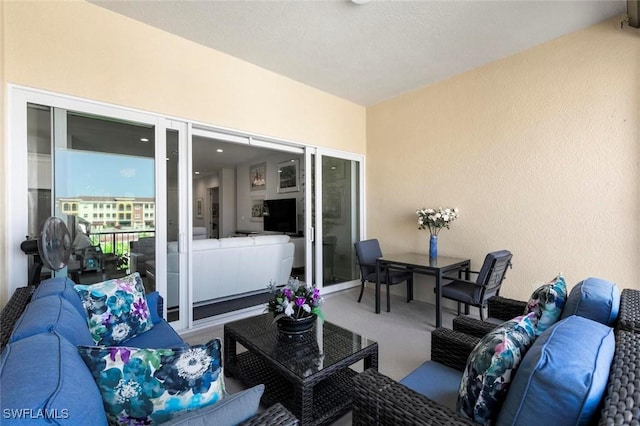 21490 Strada Nuova Cir Unit D307, Estero, FL 33928 - view of patio with an outdoor hangout area