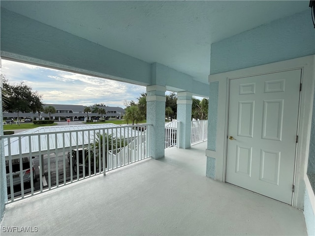 view of balcony