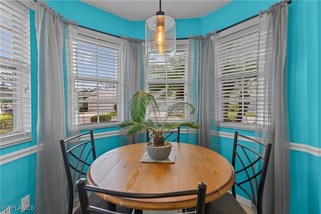 view of dining area