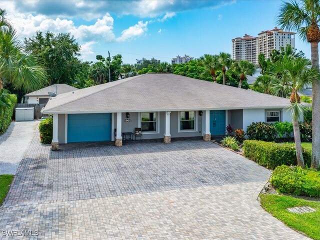 ranch-style house with a garage