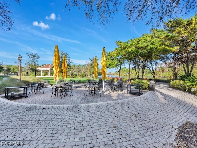 view of home's community featuring a gazebo