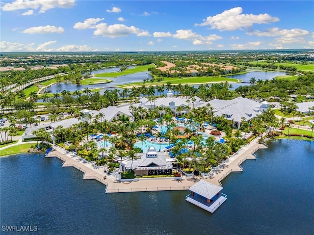 9235 Tesoro Ln Unit 4-102, Naples, FL 34114 - aerial view featuring a water view and a residential view