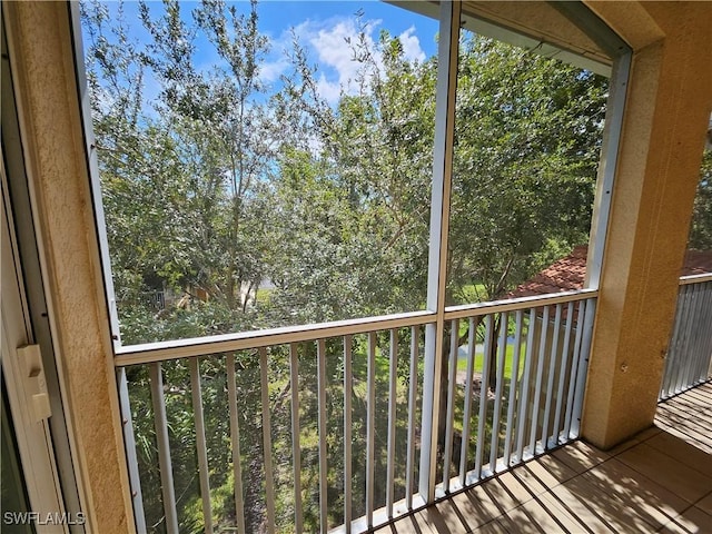 view of balcony