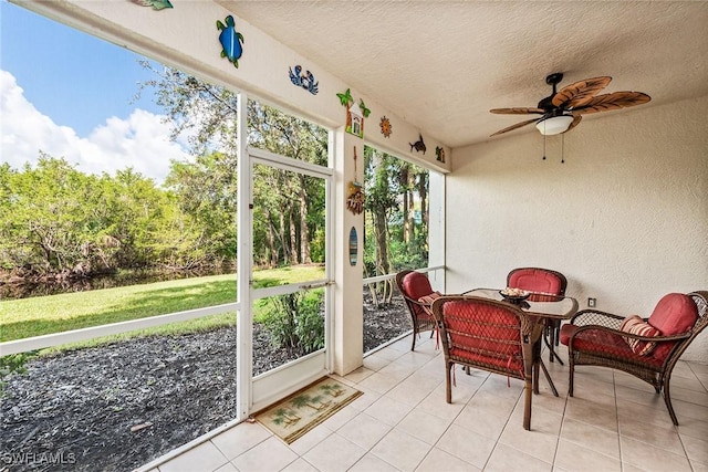 4705 Hawks Nest Way Unit 103, Naples, FL 34114 - sunroom / solarium with ceiling fan