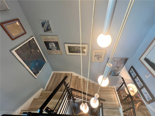 view of stairs