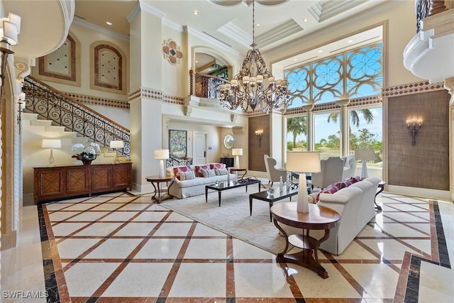 lobby featuring stairs