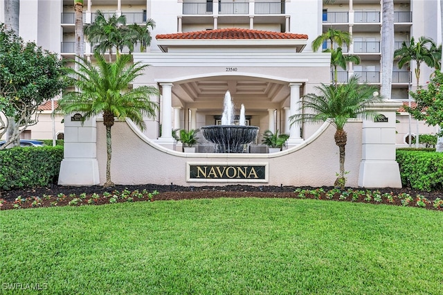 23540 Via Veneto Blvd Unit 202, Estero, FL 34134 - community sign with a yard