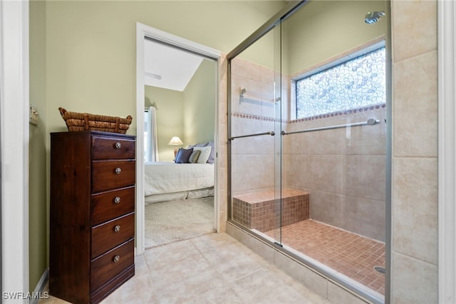 bathroom with walk in shower