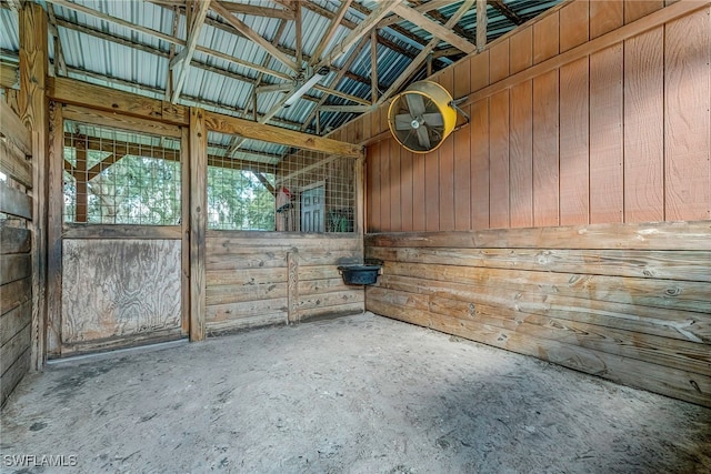 view of horse barn