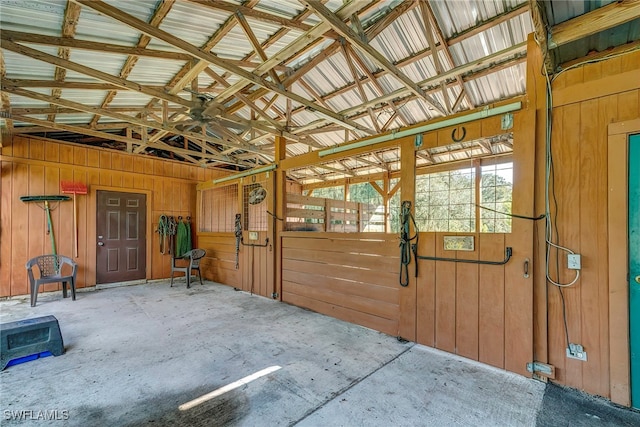 view of horse barn