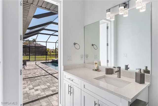 bathroom with vanity