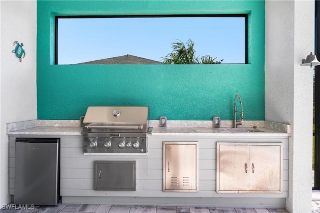 854 SW 15th Ave, Cape Coral, FL 33991 - view of patio / terrace with a sink, area for grilling, and a grill