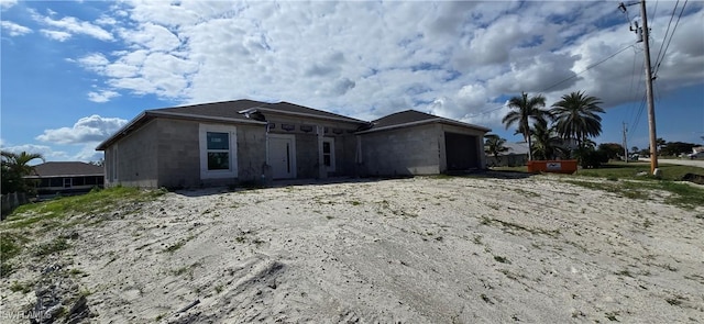 view of front of home