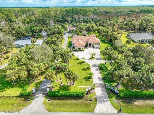 birds eye view of property