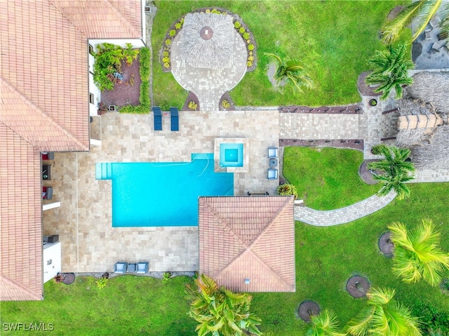 birds eye view of property