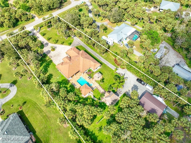 birds eye view of property