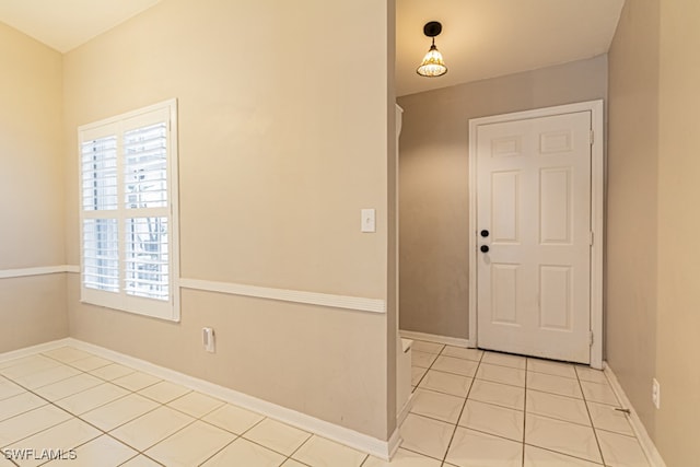 view of tiled foyer