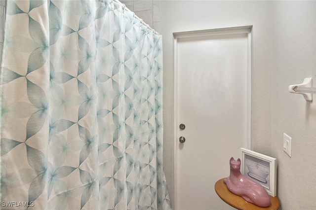 bathroom with walk in shower