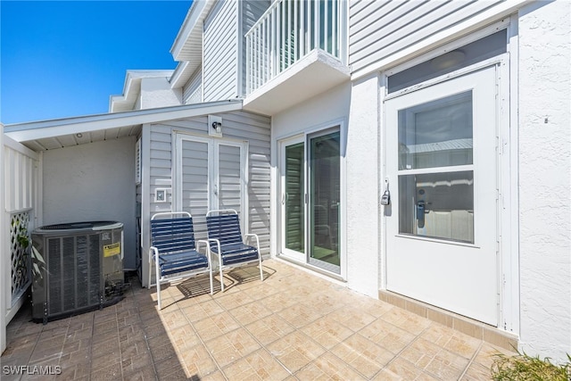 view of patio / terrace featuring cooling unit