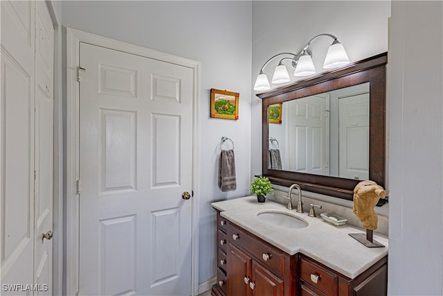 bathroom featuring vanity