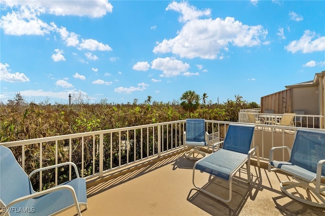 view of balcony