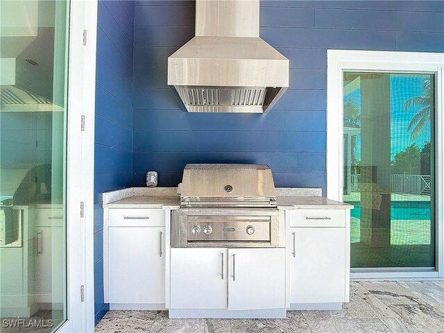 9345 Dimmick Dr, Sanibel, FL 33957 - view of patio with exterior kitchen and area for grilling