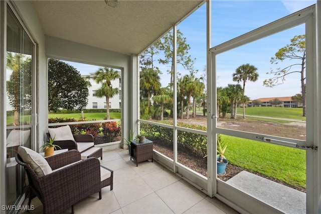 view of sunroom / solarium