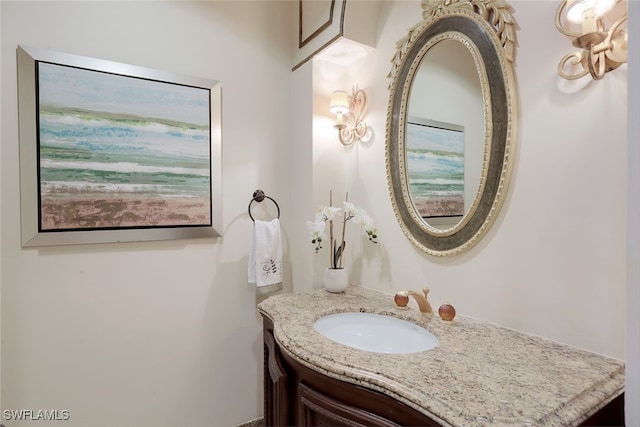 bathroom featuring vanity