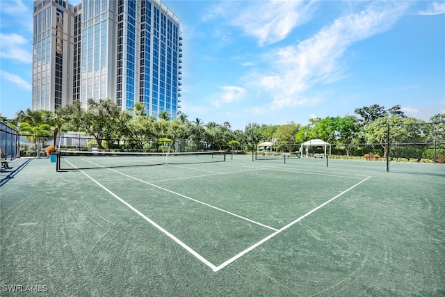 view of tennis court