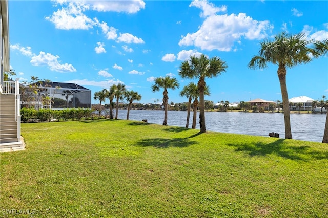 3311 Twin Lakes Ln, Sanibel, FL 33957 - view of grassy yard featuring a water view