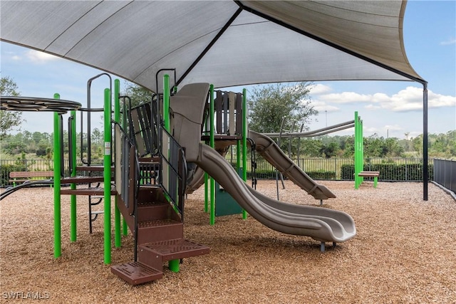 view of jungle gym