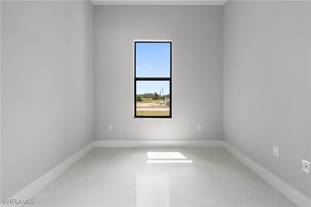 view of tiled empty room