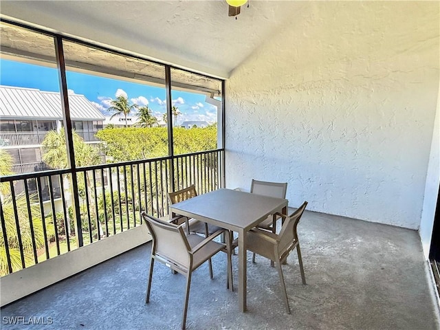 view of sunroom / solarium