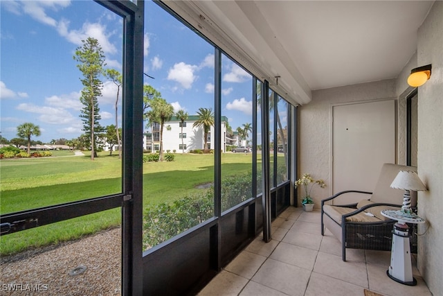 view of sunroom / solarium