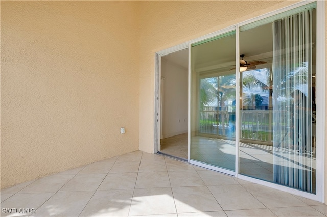 view of tiled empty room