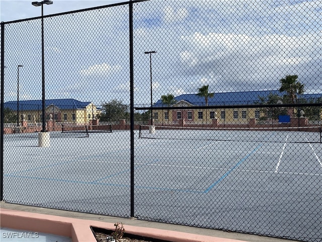 view of tennis court