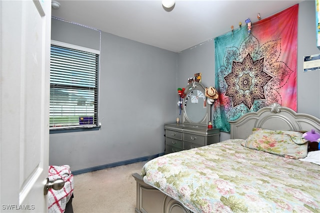 bedroom featuring carpet flooring