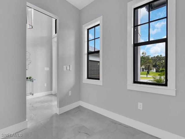 interior space with a wealth of natural light