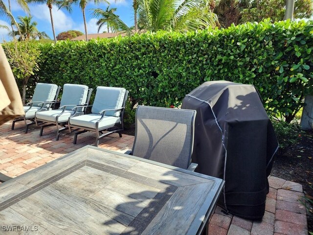 view of patio / terrace featuring grilling area